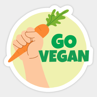 Go Vegan Sticker